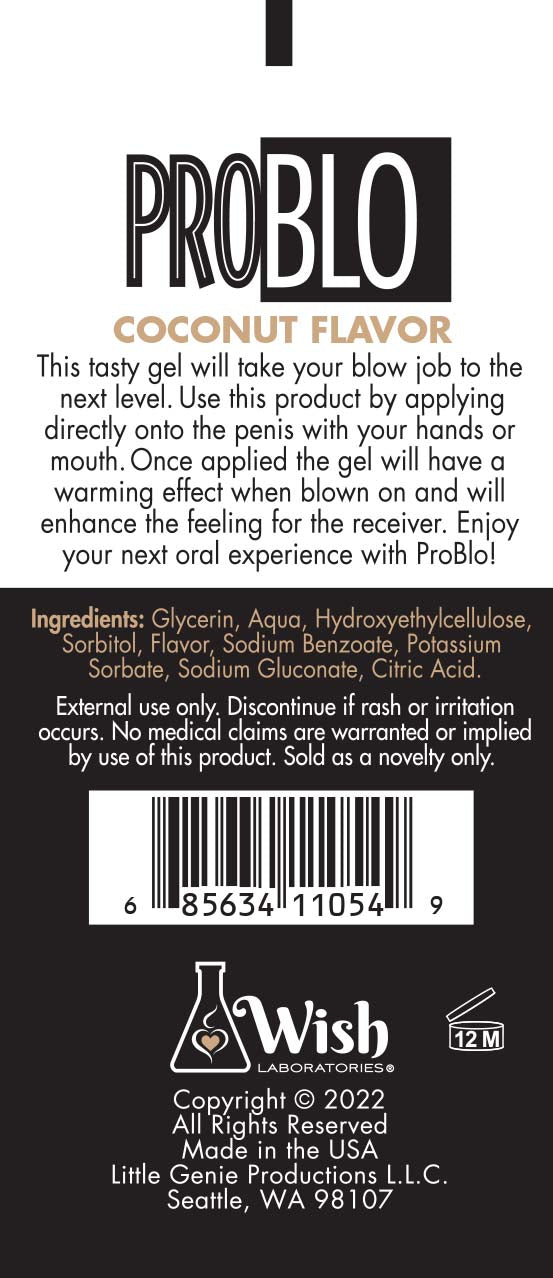 Pro Blo Oral Pleasure Gel - 1.5oz Coconut