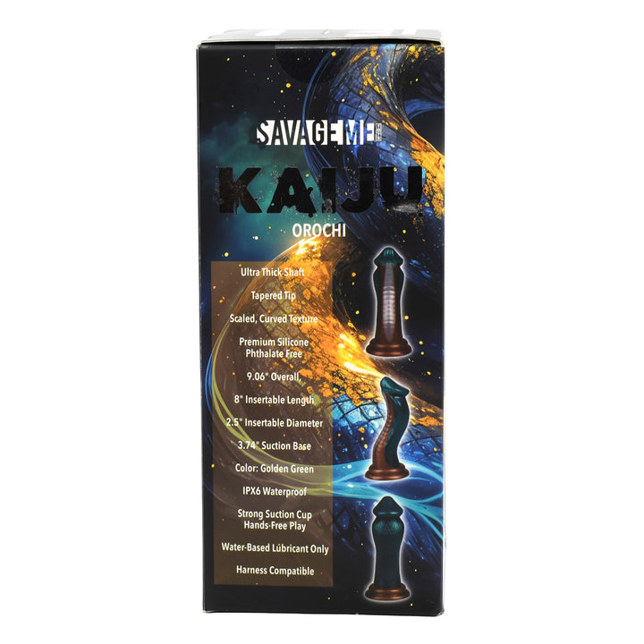 SavageMe Toys Kaiju Serpent Oro adult dildo featuring a detailed serpent design for realistic pleasure.