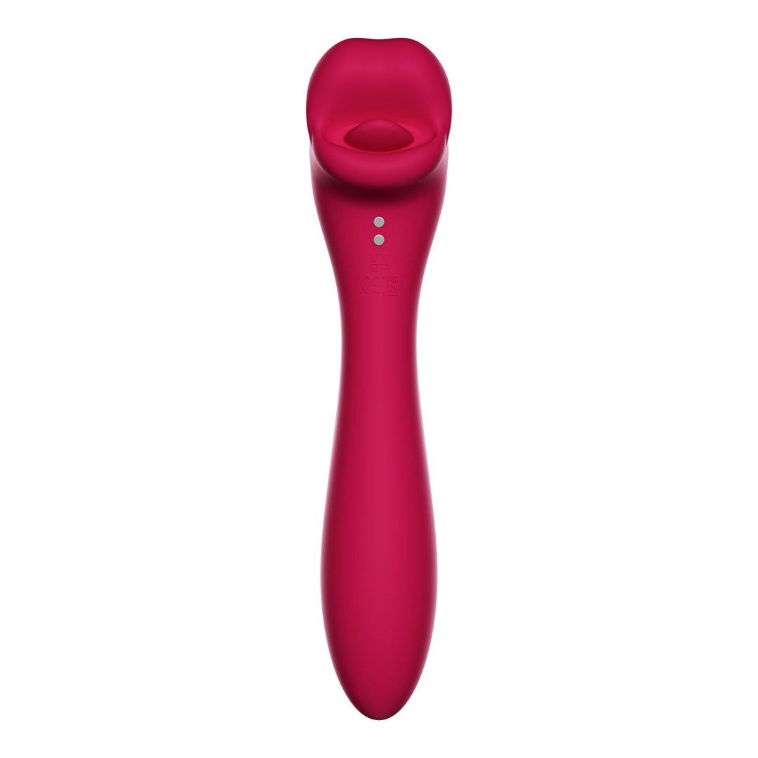 Tyler Lips Kissy Vibrator - Red