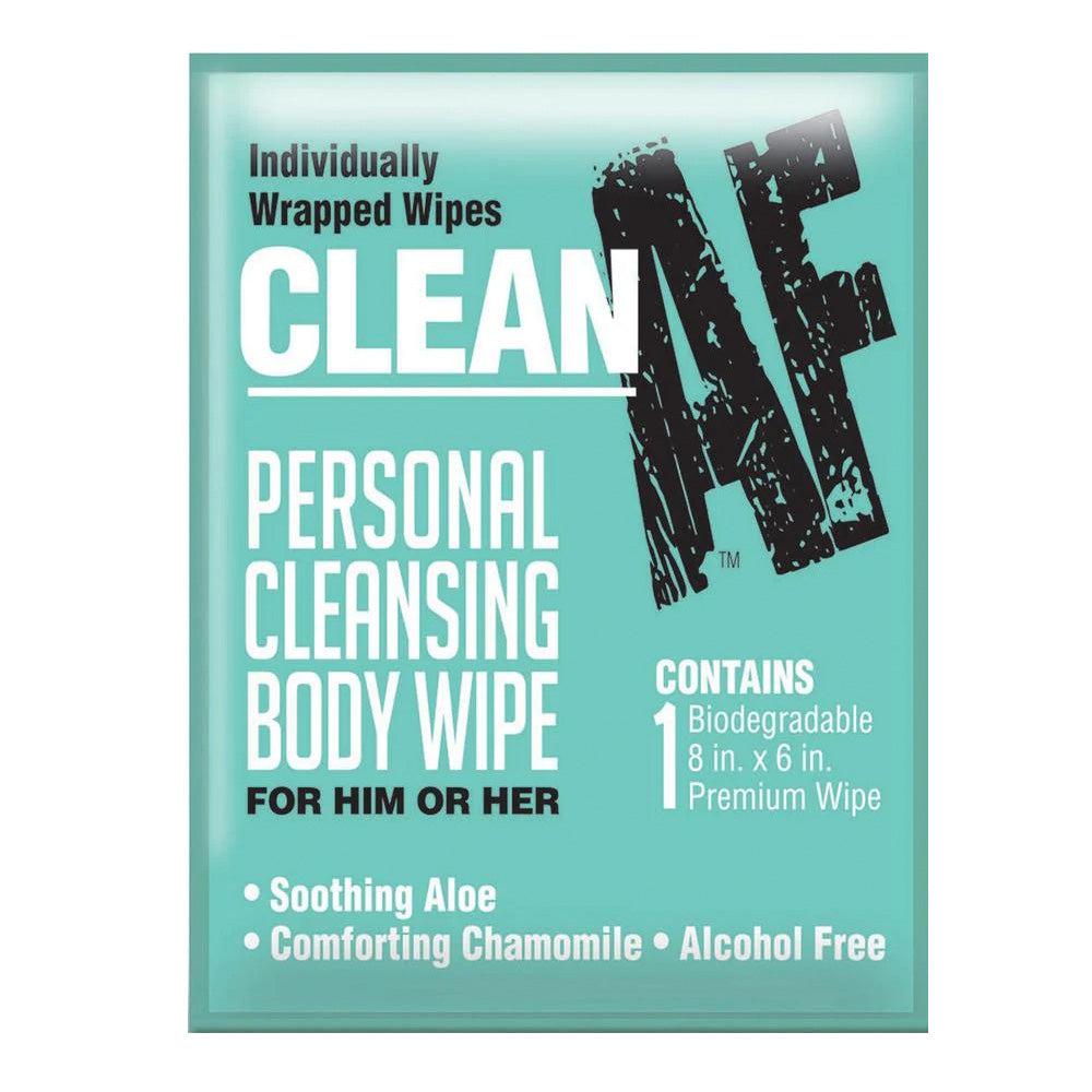 Clean AF Individual Body Wipes - 16ct Box